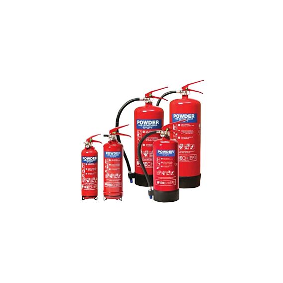 Fire Chief, 4kg ABC Dry Powder Extinguisher 27A 144B MED Approved